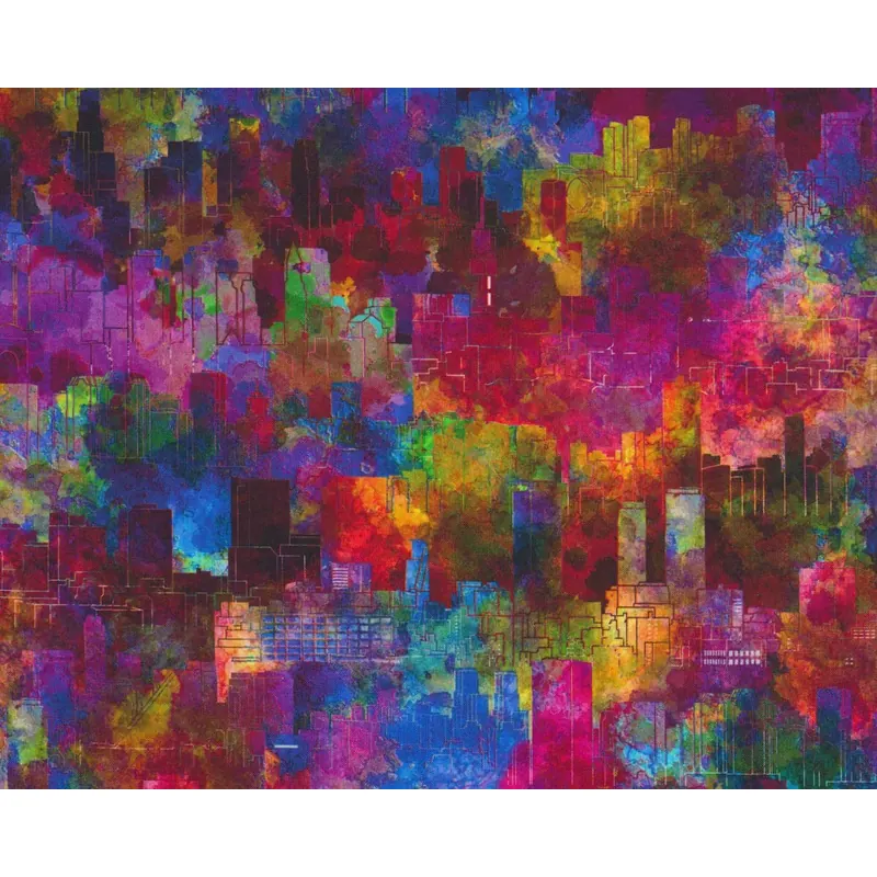 Patchworkstoff URBAN JUNGLE, Skyline, In the Beginning