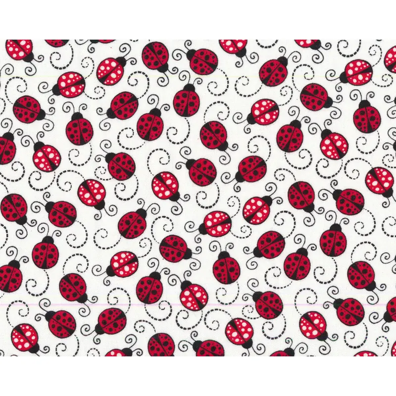 Patchworkstoff YOU MAKE MY HEART HAPPY, Marienkäfer, Timeless Treasures