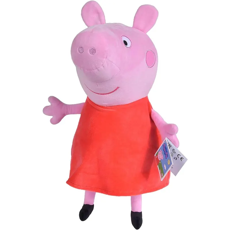 Peppa Wutz Peppa Pig rosa Kuscheltier Schorsch Pig blau Kuscheltier Plüschfigur XXL 30 cm Stofftier Geschenkidee für Kinder (Peppa Pig rosa)