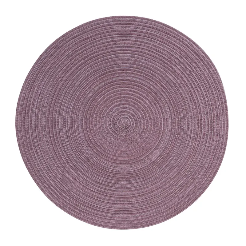 Pichler 12er Set Tischset rund Samba Kreis 038 mauve