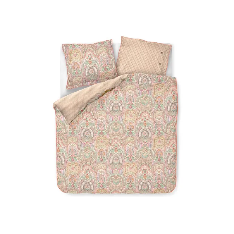 PiP Studio Bettwäsche Jabali Flower Coral 200x200 orange