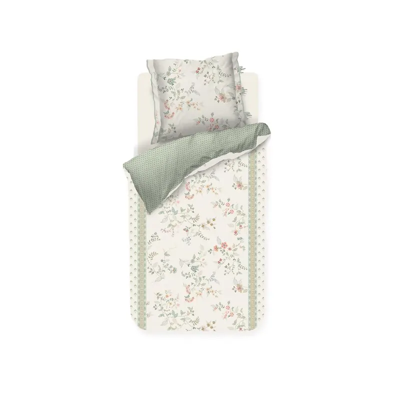 PiP Studio Bettwäsche Kili Flower White 135x200 weiß