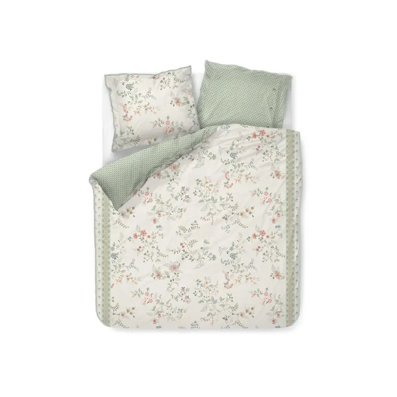 PiP Studio Bettwäsche Kili Flower White 200x200 weiß