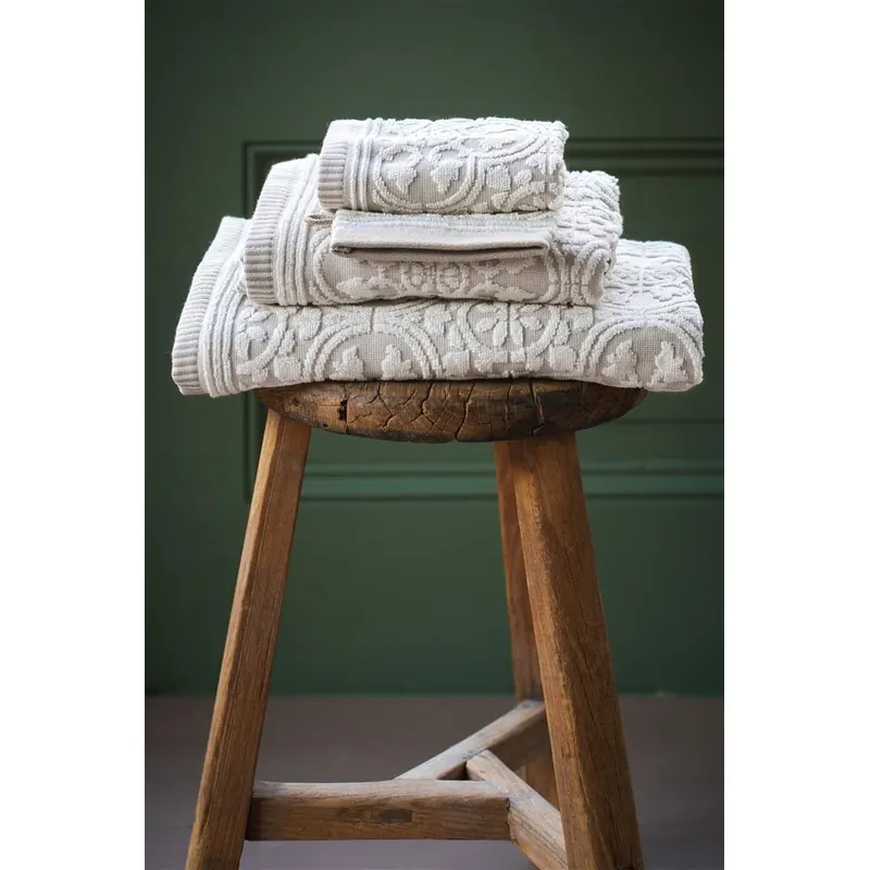 PiP Studio Handtuch 100% Cotton, terry, 500 GSM Frotzteeware Tile Pip Khaki Set A 3 set van 3 Khaki 55x100, 55 x 100 cm