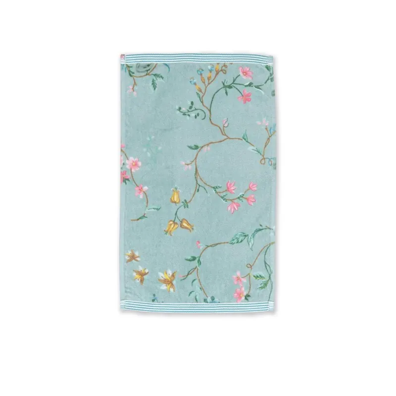 PiP Studio Handtuch Gäste Les Fleurs_Blue_UV_UV_30x50 1 Gäste 30 x 50 cm blau