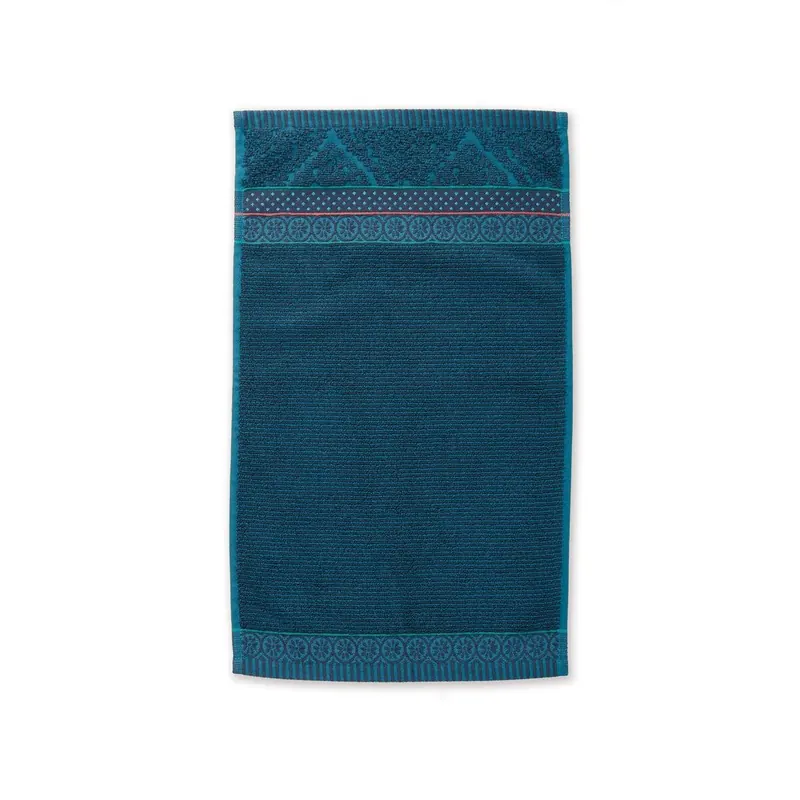 PiP Studio Handtuch Gäste Soft Zellige_Dark Blue_UV_UV_30x50 1 Gäste 30 x 50 cm blau