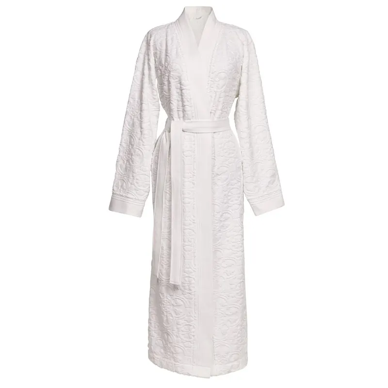 PiP Studio Heimtextilie Ba mantel Mosaic Pip Bathrobe_White_UV_UV_XL XL 1 Ba mantel weiß