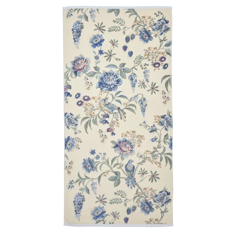 PiP Studio Heimtextilie Duschtuch Secret Gar n WhiteBlue 70x140 blau