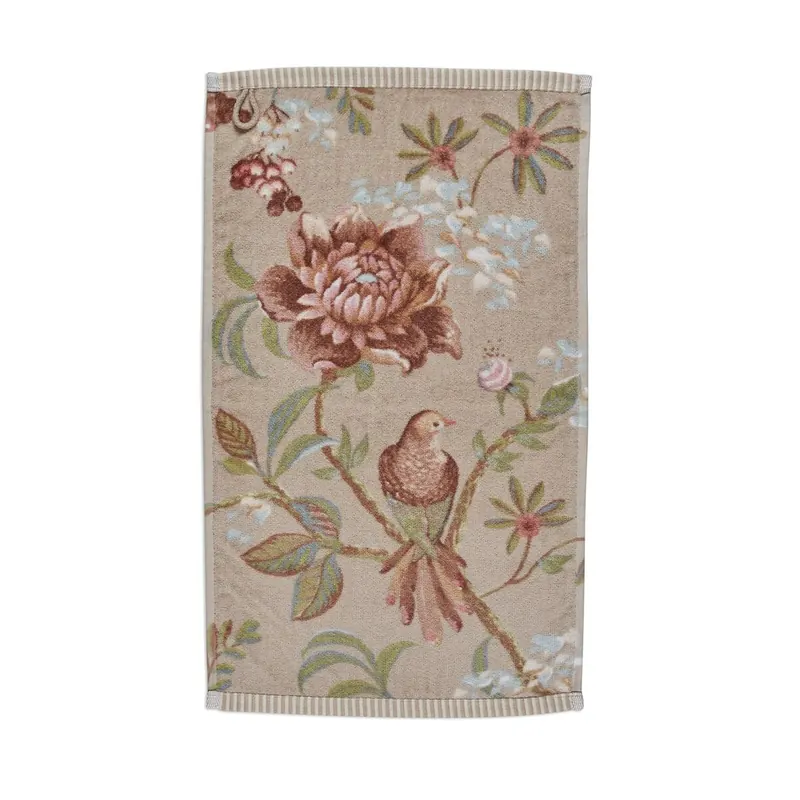 PiP Studio Heimtextilie Gästetuch Secret Gar n Khaki Set a 3 Stk 30x50 natur