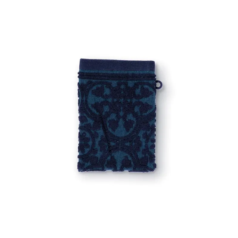 PiP Studio Heimtextilie Waschlappen Tile Pip_Dark Blue_UV_UV_16x22 3 x Waschlappen 16 x 22 cm blau