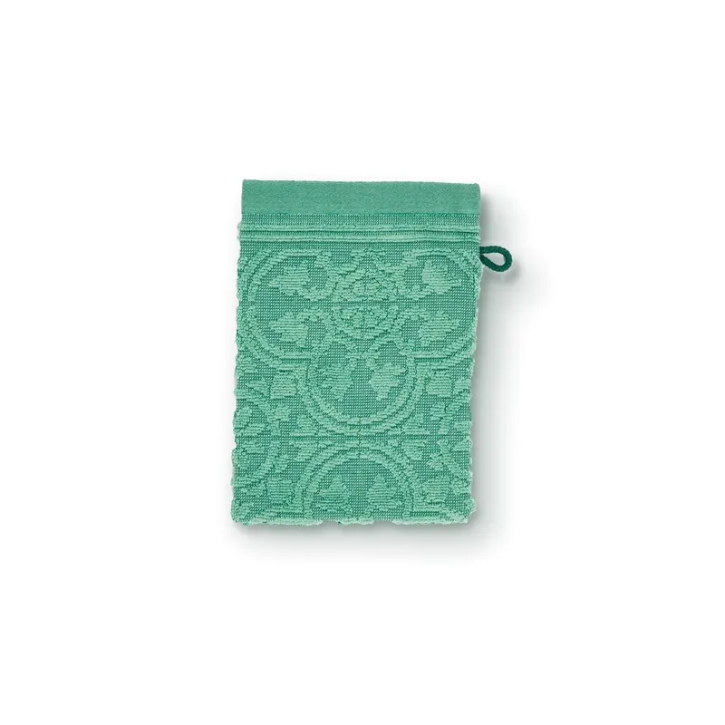 PiP Studio Heimtextilie Waschlappen Tile Pip_Green_UV_UV_16x22 3 x Waschlappen 16 x 22 cm grün