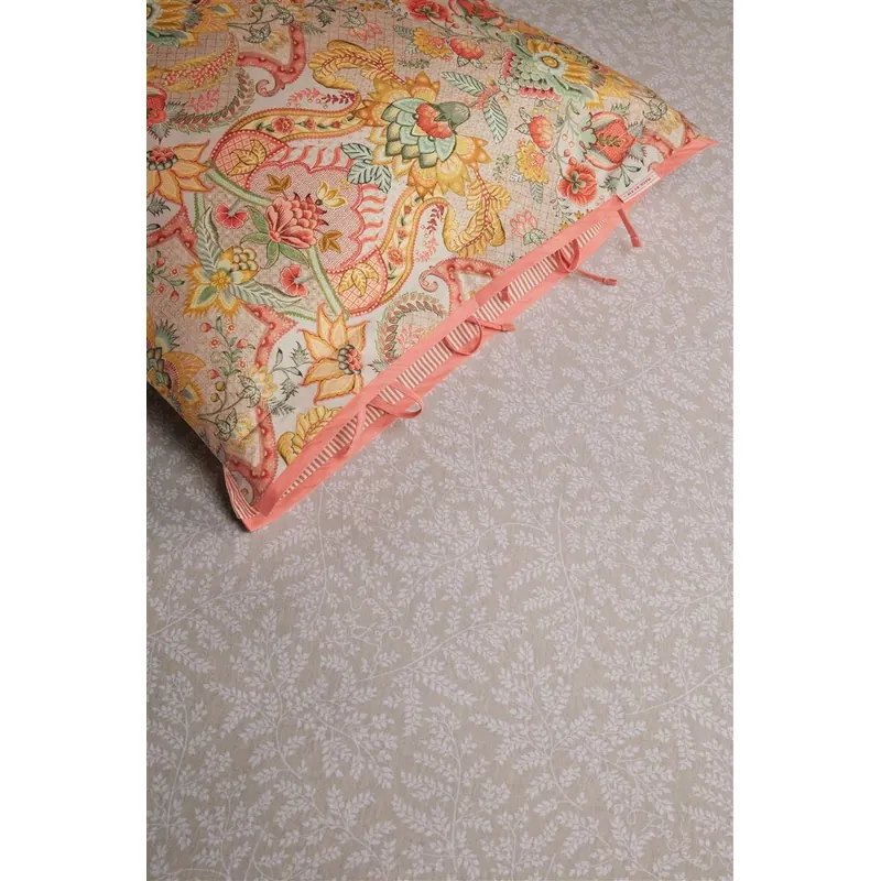 PiP Studio Jersey Spannbettlaken 96% cotton, 4% lycra, Lycra, 180 GSM Pip Leafy Khaki /220 /210/220 cm Pocket pth: 30 cm
