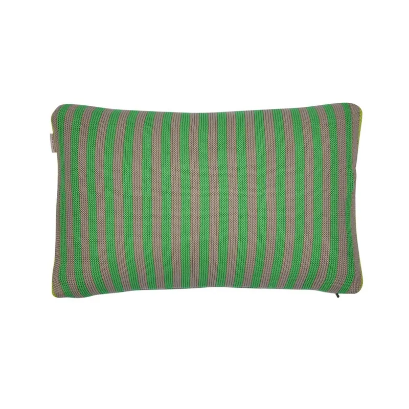 PiP Studio Kissen ko Bonsoir Stripe Cushion_Green_UV_UV_40x60 1 Zier grün