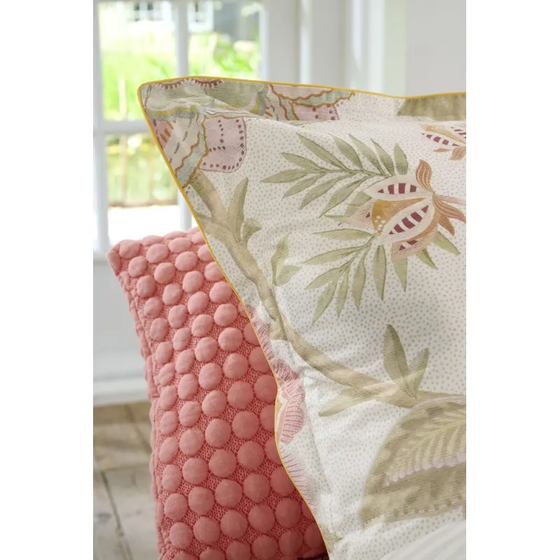 PiP Studio Kissen ko PIP Bombay Bold Off-white Cremefarben 80 cm x 80 cm natur