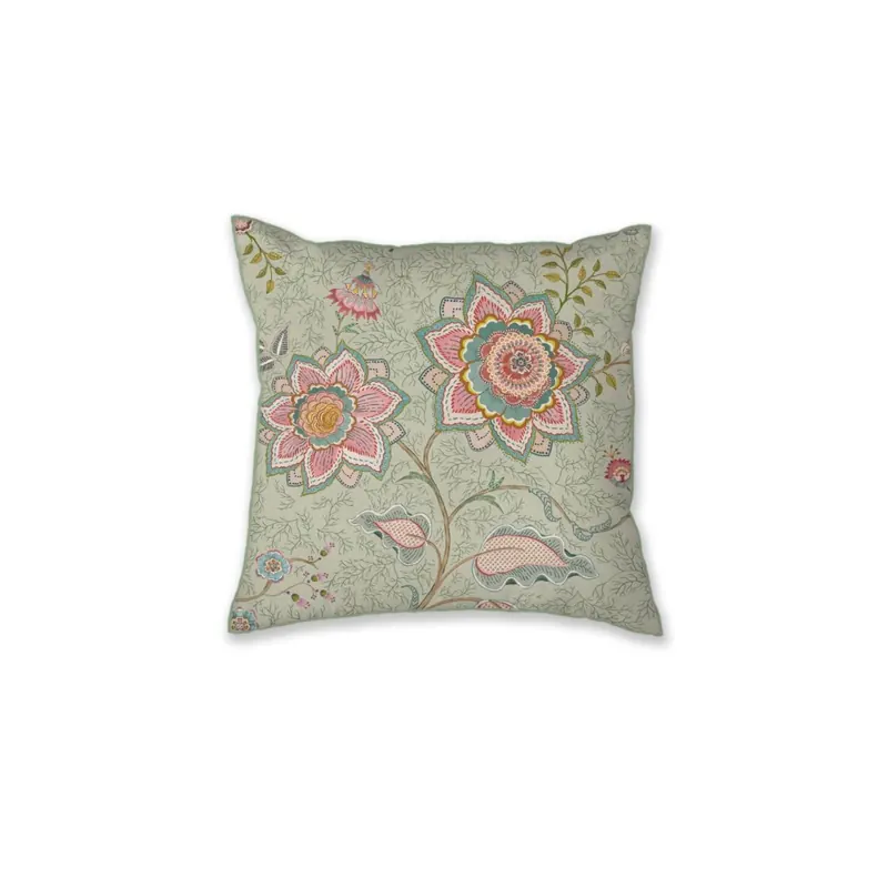 PiP Studio Kissen ko PIP Mumbai Morning Light Green Hell 53 cm x 53 cm grün