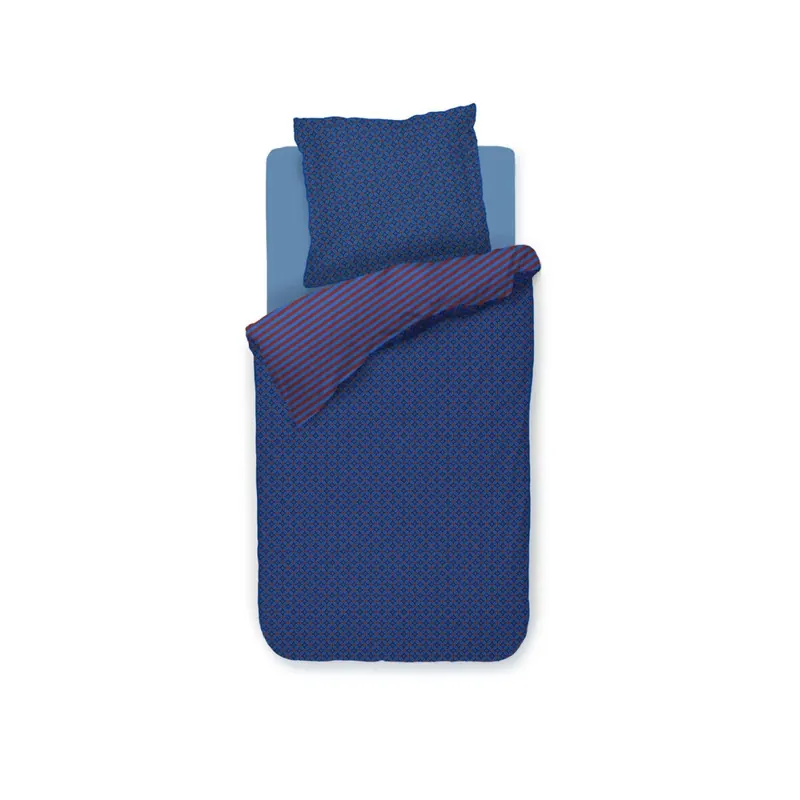 PiP Studio Perkal Bettwäsche PIP Alvida Dark Blue Dunkel 200 cm x 200 cm blau