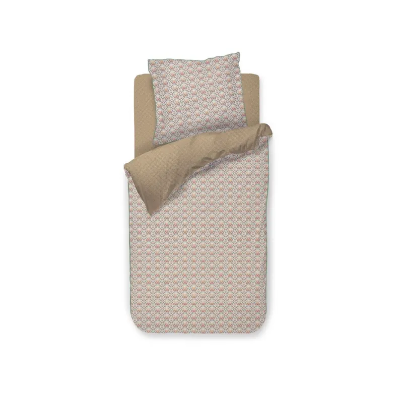 PiP Studio Perkal Bettwäsche PIP Bailamos Sand Sand 155 cm x 220 cm natur