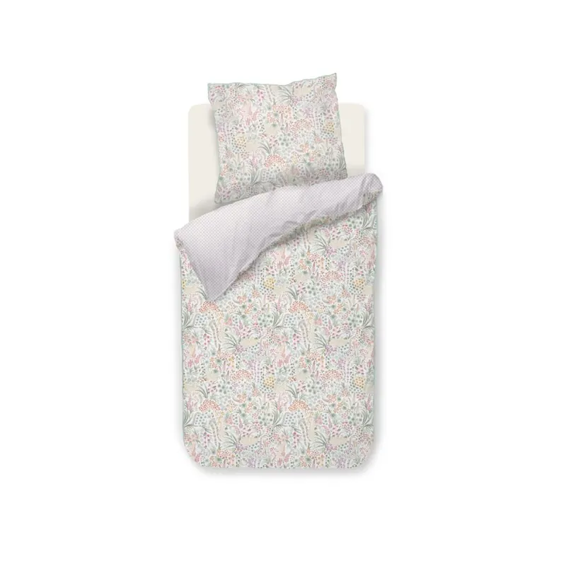 PiP Studio Perkal Bettwäsche PIP Lodi Gar n Off-white Cremefarben 200 cm x 200 cm natur