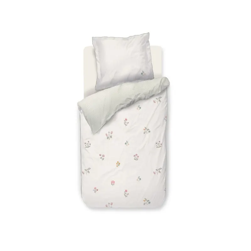 PiP Studio Perkal Bettwäsche PIP Mughal Flower Off-white Cremefarben 200 cm x 200 cm natur