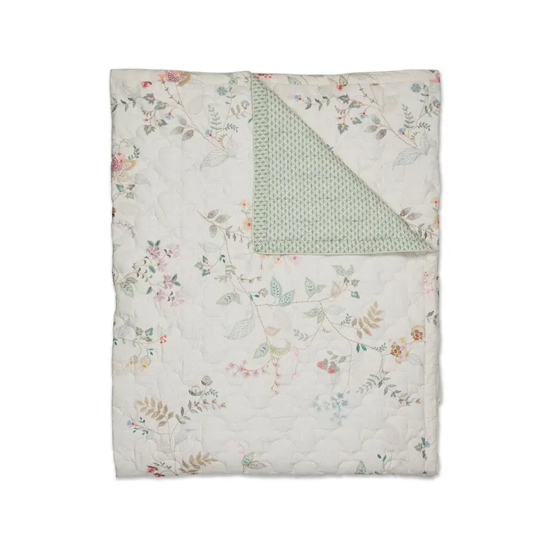 PiP Studio Tagesdecke Kili Flower Quilt White 270x260 weiß