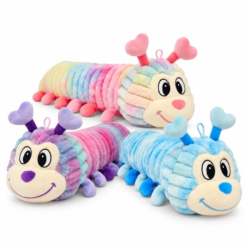 Plüschraupe Stoffraupe 70 cm – extra langes Kuscheltier Plüschtier Stofftier im Überraschungsdesign