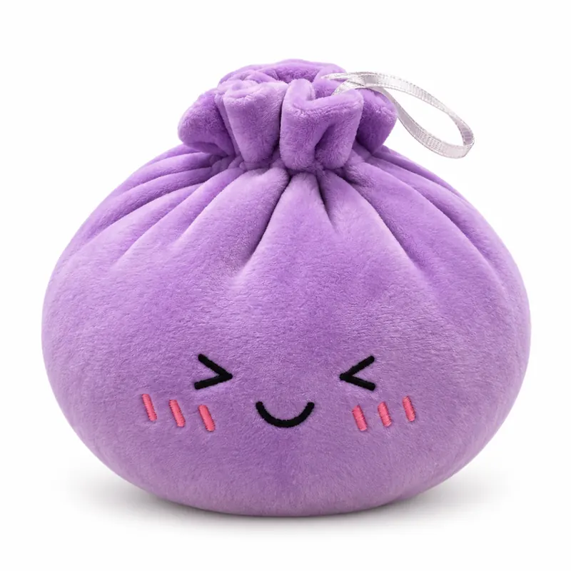 Plush Dumpling Kawaii Kuschelkissen weich & knautschig 20 cm lila