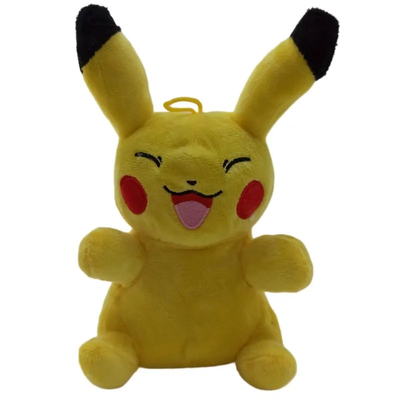Pokemon Kuscheltier Pokemon Pikachu Plüschtier XXL 19 cm Stofftier Anime Kawaii Plush Stofftier Cute Plushie Halloween Weihnachten Geschenke für Kinder (Pikachu Augen zu)