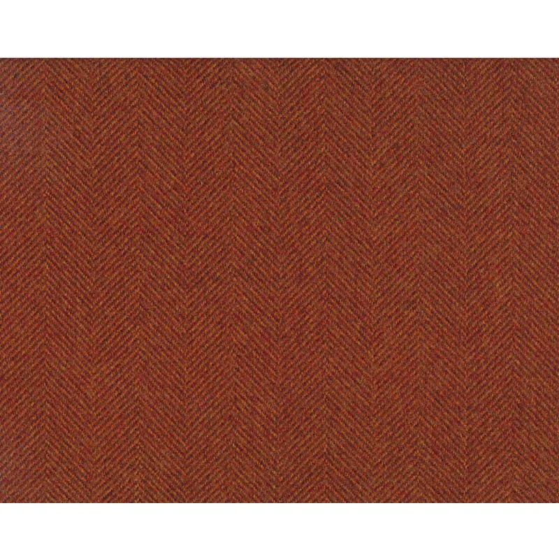 Polsterstoff mit Wollgriff CARNEGIE, Fischgrat-Streifen, terracotta