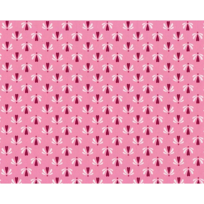 Popeline MINI HEARTS, Herzblümchen, rosa, Hilco