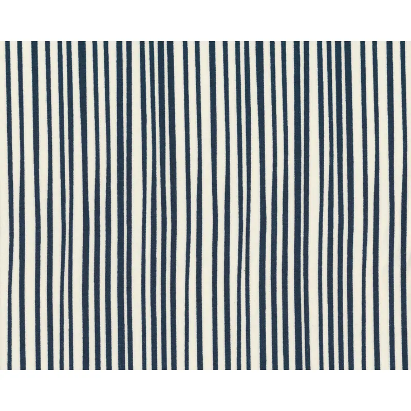 Popeline-Patchworkstoff ESSENTIALS II, Streifen, gebrochenes weiß-marineblau