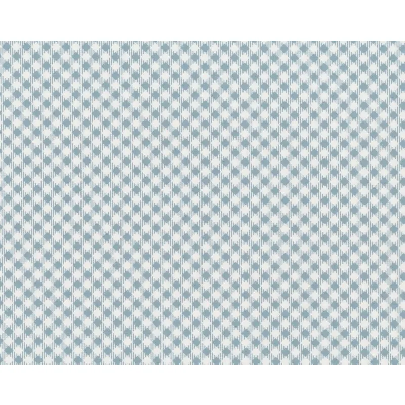 Popeline-Patchworkstoff LES PETITS, Karo, türkisgrau
