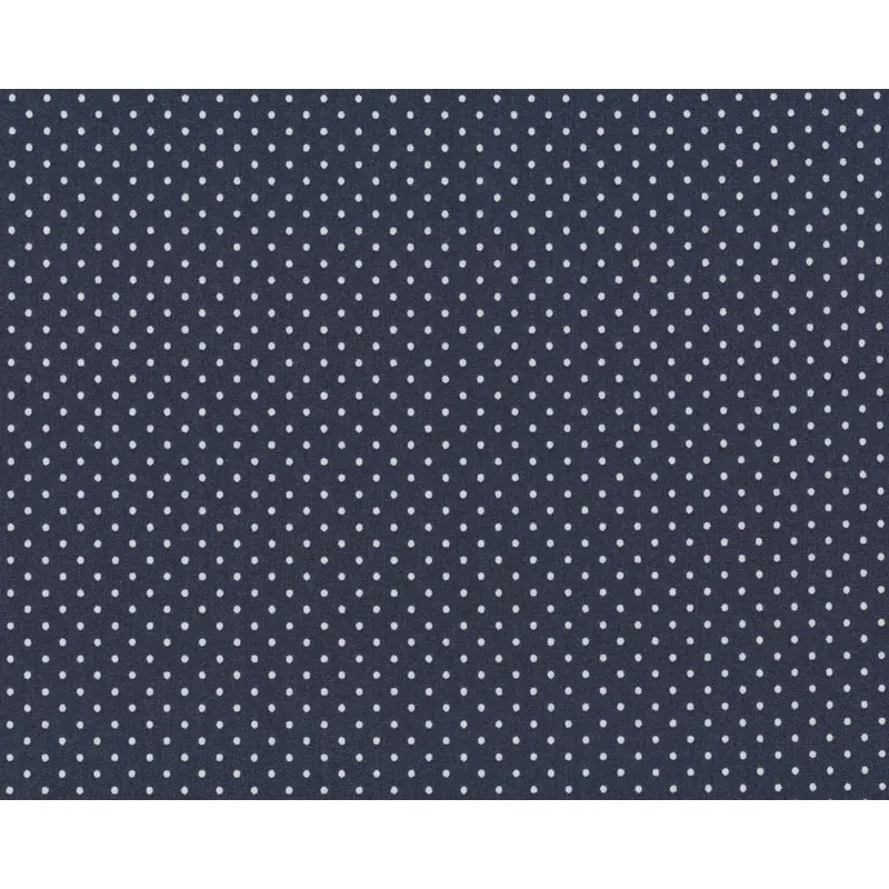 Popeline-Patchworkstoff LES PETITS, Pünktchen, marineblau