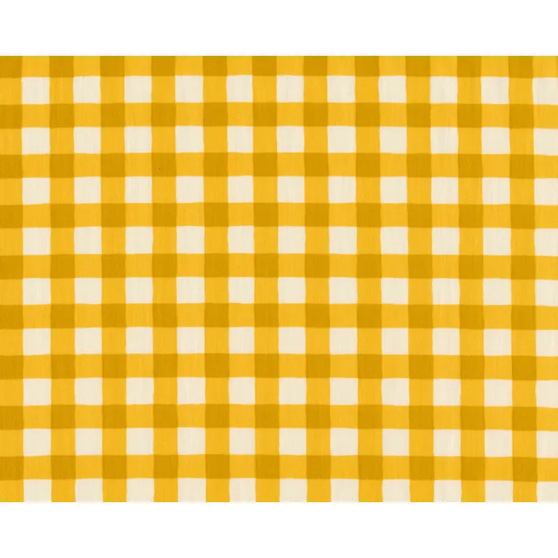 Popeline-Patchworkstoff PLAID OF MY DREAMS, kariert, gelb, Art Gallery