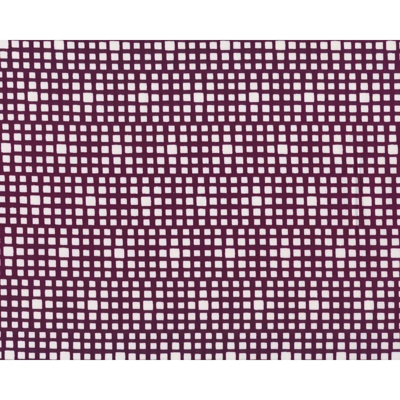 Popeline-Patchworkstoff SQUARED ELEMENTS, Quadrat-Optik, aubergine, Art Gallery