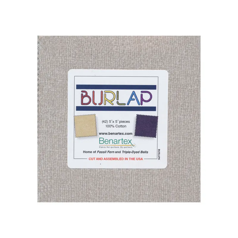 Precuts Charm Pack BURLAP, Benartex