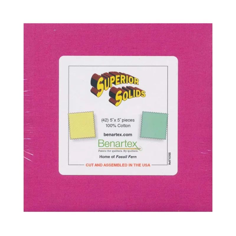 Precuts Charm Pack SUPERIOR SOLIDS, Benartex