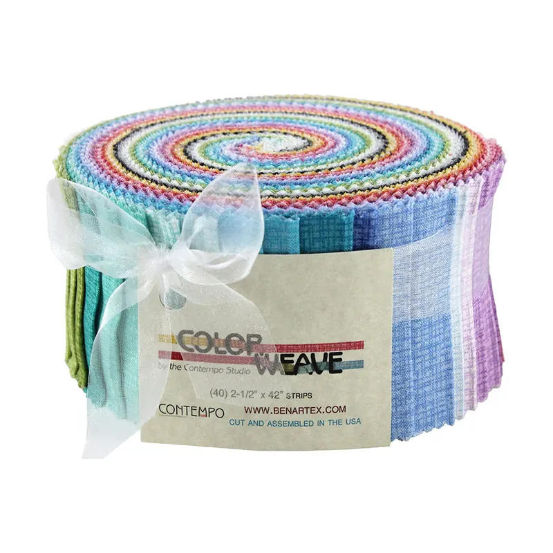 Precuts Jelly Roll COLOR WEAVE, contempo, Benartex