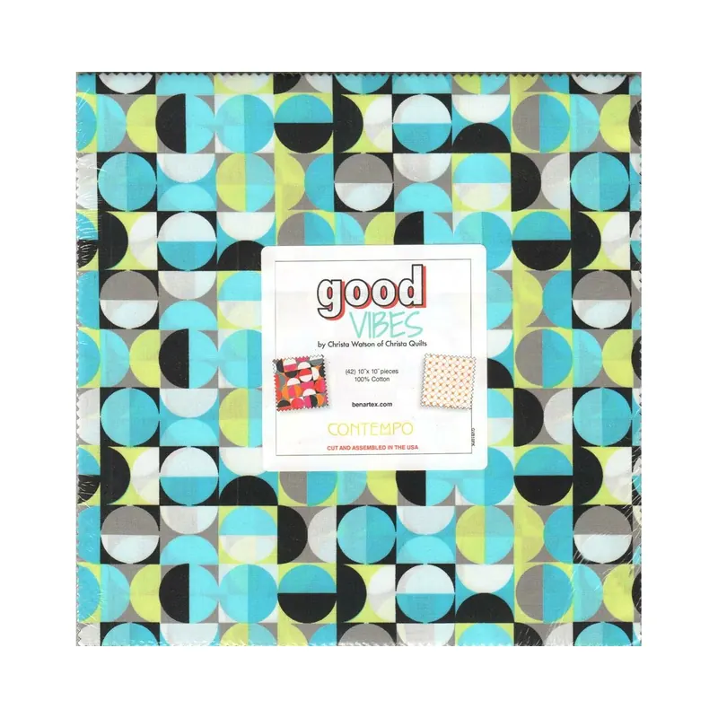 Precuts Layer Cake GOOD VIBES, Christa Watson, Benartex