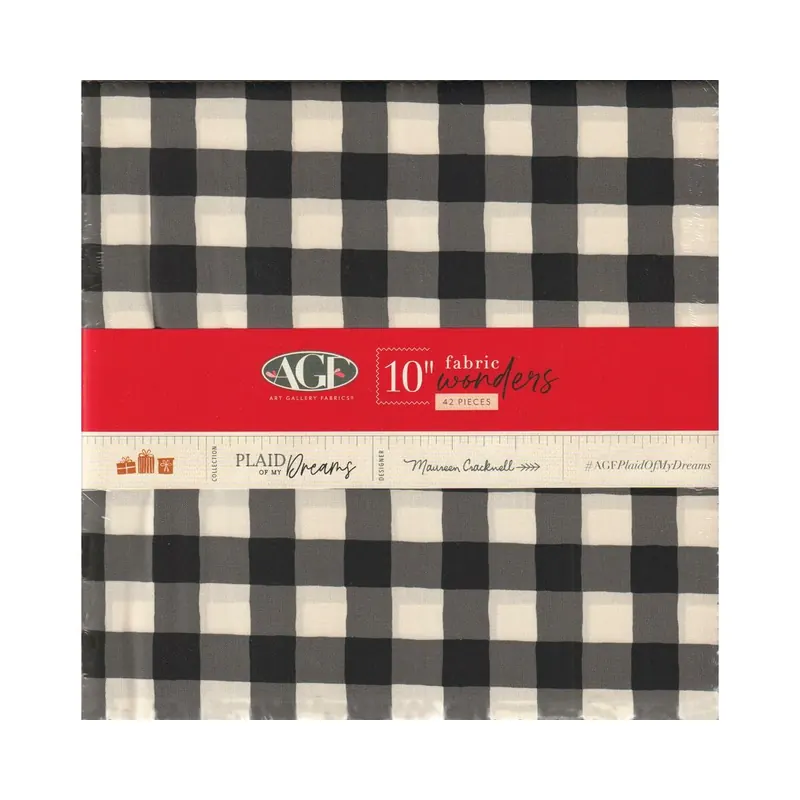 Precuts Layer Cake PLAID OF MY DREAMS, 42 Quadrate, Art Gallery