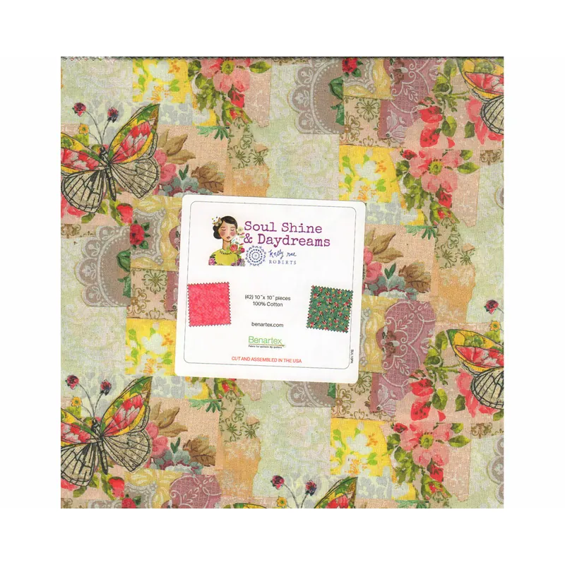 Precuts Layer Cake SOULSHINE & DAYDREAMS, Kelly Rae Roberts, Benartex
