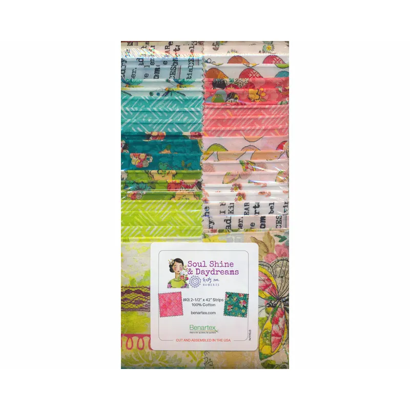 Precuts Strip-Pie SOULSHINE & DAYDREAMS, Kelly Rae Roberts, Benartex