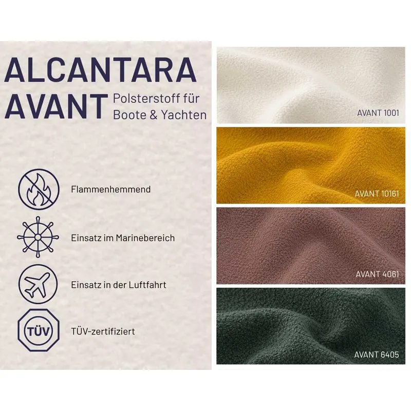 Premium Polsterstoff ALCANTARA® Avant für Boote & Yachten