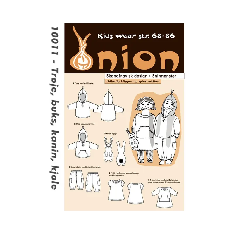 Pullover, Hose, Kleid und Kuschel-Hase, Schnittmuster ONION 10011