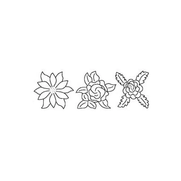 Quiltschablone FLOWERS
