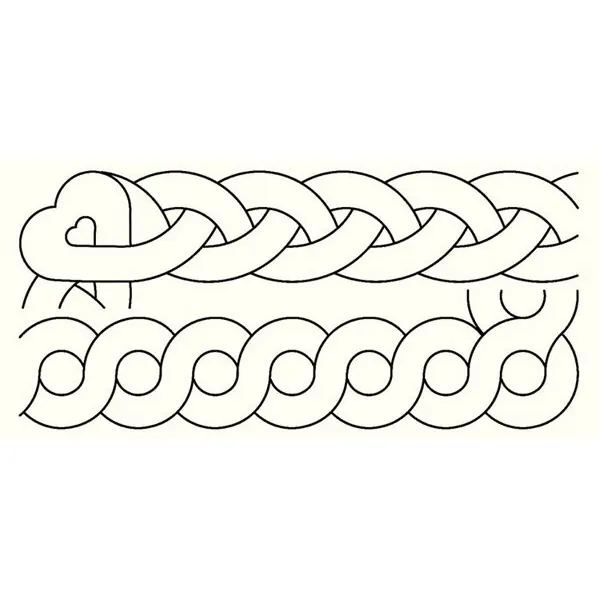 Quiltschablone ZOPF