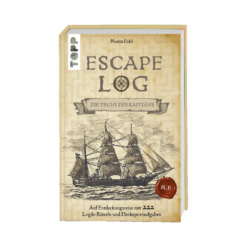 Rätselbuch: Escape Log - Das Geheimnis der Palmeninsel, TOPP