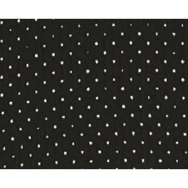 Reinleinen "Lingreen" mit Quadrat-Lochmuster, schwarz
