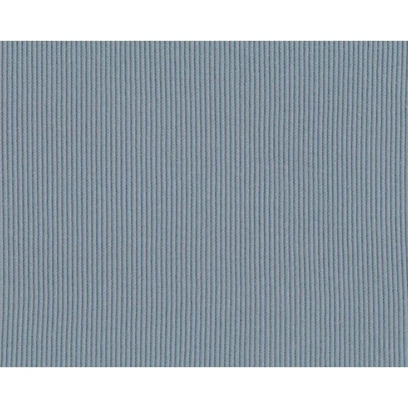 Rippenjerseystoff aus Baumwolle UNI RIB, graublau