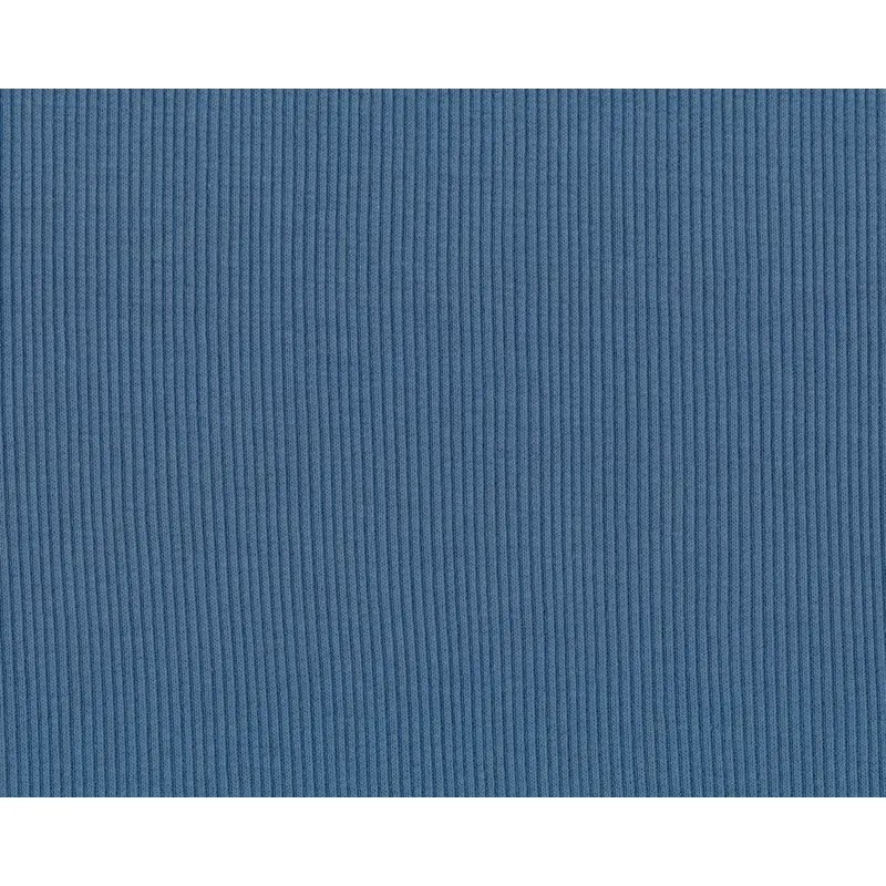 Rippenjerseystoff aus Baumwolle UNI RIB, jeansblau