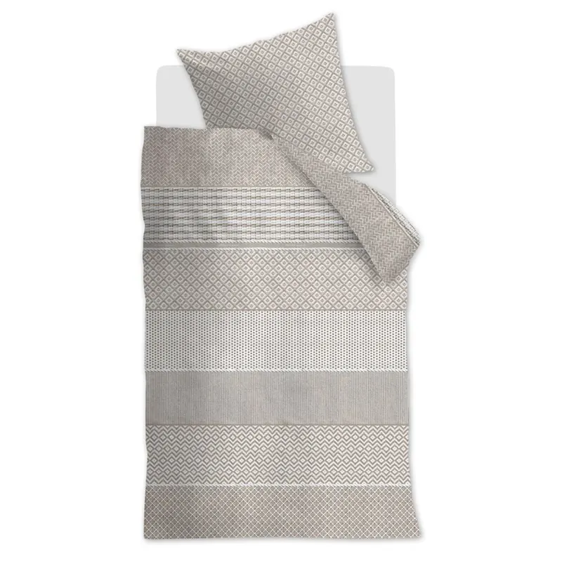 Rivièra Maison Baumwolle Bettwäsche RM Francesco Sand Sand 135 cm x 200 cm natur